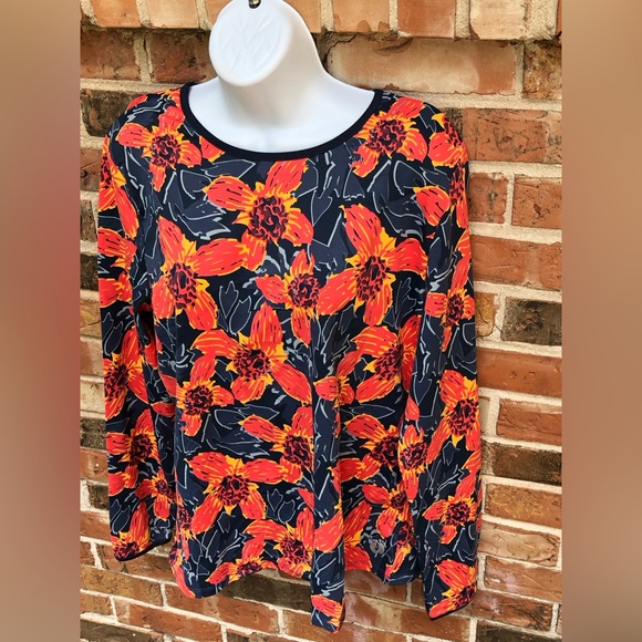 Hang Ten Swim Rash Guard Shirt, Long Sleeve With Back Pocket.Woman’s Size XL NWT - Picture 2 of 11